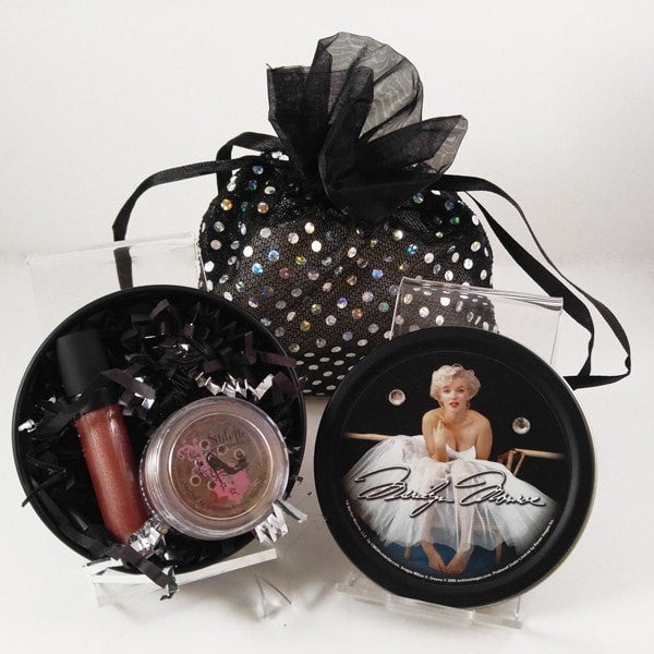 Marilyn Monroe Stash Tin with Bling bag (Mini Lip and Eyeshadow)